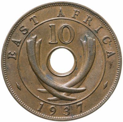 купить Британская Восточная Африка 10 центов (cents) 1937