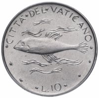 купить Ватикан 10 лир 1975