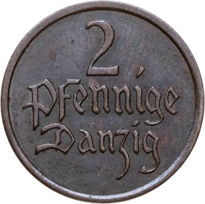 купить Данциг 2 пфеннига (pfennig) 1937