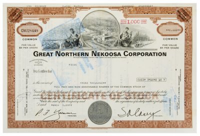 купить Акция США Great Northern Nekoosa Corporation 1976- 1979 гг.