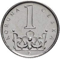 купить Чехия 1 крона (koruna) 2016