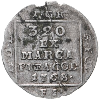 купить Польша 1 серебряный грош 1768