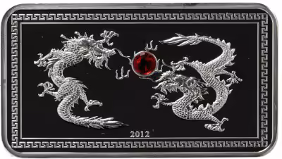 купить Палау 5 долларов 2012 "Год дракона", в коробке с сертификатом