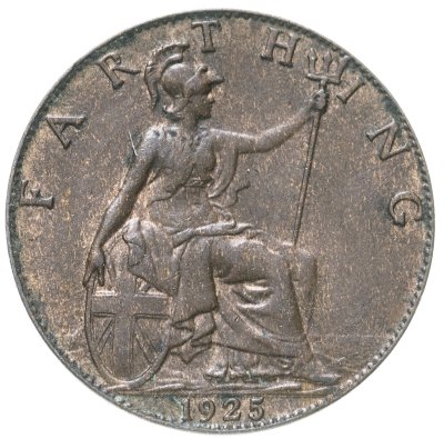 купить Великобритания 1 фартинг (farthing) 1925