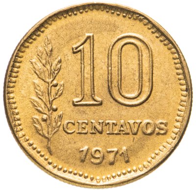 купить Аргентина 10 сентаво (centavos) 1971