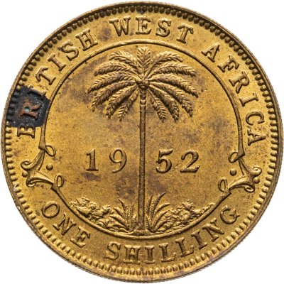 купить Британская Западная Африка 1 шиллинг (shilling) 1952 H