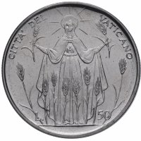 купить Ватикан 50 лир 1968