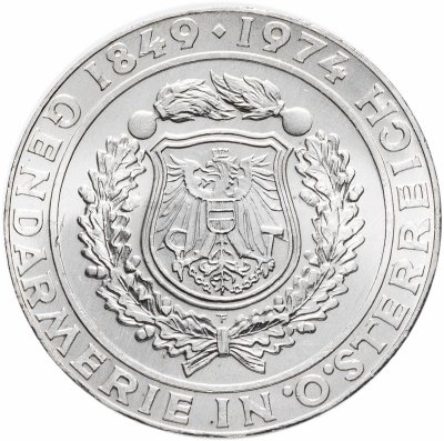 купить Австрия 50 шиллингов (shillings) 1974 "125 лет австрийской полиции"