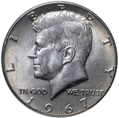 купить США 50 центов (1/2 доллара, half dollar) 1967 Kennedy Half Dollar (Кеннеди)