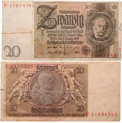 купить Германия 20 марок 1929
