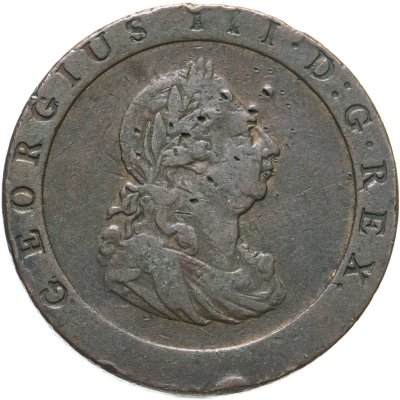 купить Великобритания 1 пенни (penny) 1797 Георг III