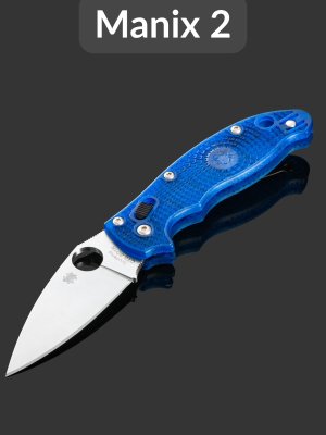 купить Складной нож Spyderco Manix 2 LTW (C101PBL2), сталь CTS-BD1, рукоять Blue FRN