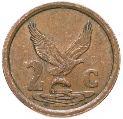 купить ЮАР 2 цента (cents) 1996-2000, случайная дата