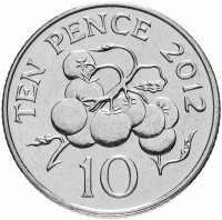 купить Гернси 10 пенсов (pence) 2012