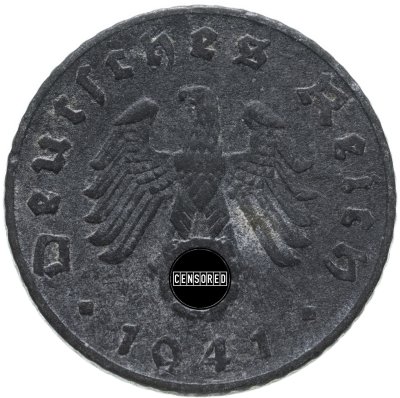 купить Германия, Третий рейх 5 рейхспфеннигов (reichspfennig) 1941, знак монетного двора: "E" - Мульденхюттен
