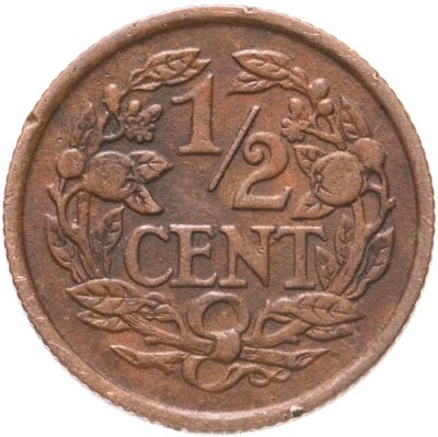 купить Нидерланды 1/2 цента (cent) 1934