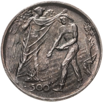 купить Сан-Марино 500 лир (lire) 1976 "12 лет введению системы социального обеспечения"