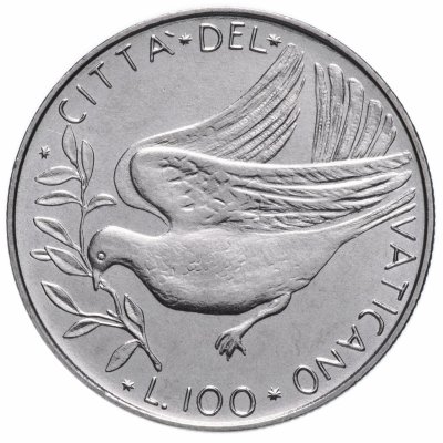 купить Ватикан 100 лир (lire) 1974