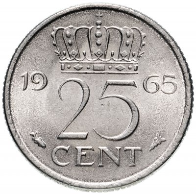 купить Нидерланды 25 центов (cents) 1950-1980