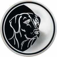 купить 3 рубля 2006 ММД Proof "Лунный календарь - Собака"