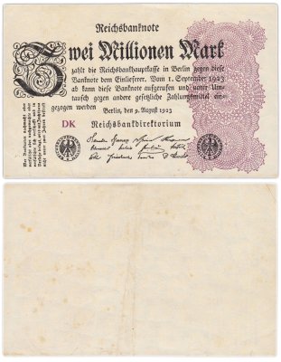 купить Германия 2 000 000 марок 1923 ДК