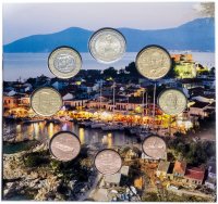 купить Греция годовой набор евро 2019 (8 монет в официальном буклете)