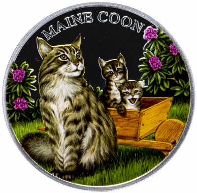 купить Руанда 500 франков 2011 "Кошки - Мейн Кун"