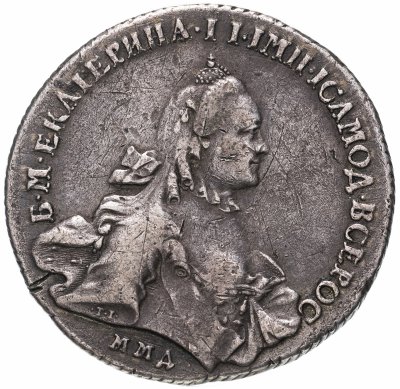 купить 1 рубль 1762 ММД-TI-ДМ Екатерина II, Биткин № 120