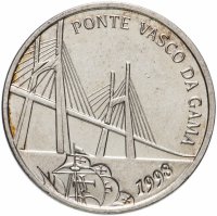 Купить Португалия 500 эскудо (escudos) 1998 год (Открытие моста Васко да Гама)