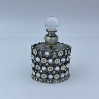 купить Флакон парфюмерный винтажный в оплетке, стекло, металл, эмаль, Европа, 1970-2000 гг.