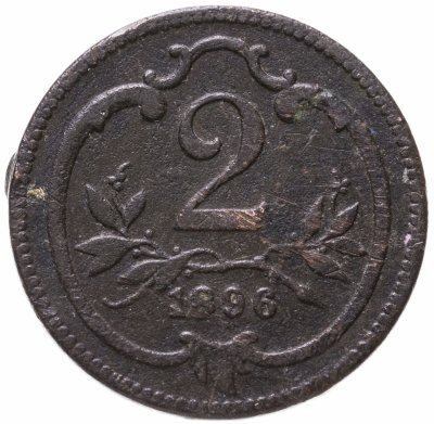 купить Австрия 2 геллера (heller) 1896