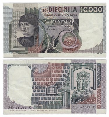 купить Италия 10000 лир 1982 (Pick 106b)
