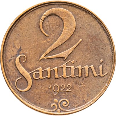 купить Латвия 2 сантима 1922