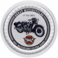 Купить Острова Кука 2 доллара (dollars) 2007 "Мотоциклы - Matchless Silver Hawk" в буклете