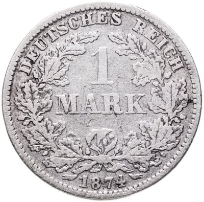 купить Германия 1 марка 1874 D знак монетного двора: "D" - Мюнхен