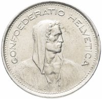 купить Швейцария 5 франков (francs) 1968 "В"