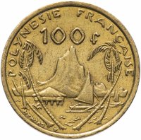 купить Французская Полинезия 100 франков 2006-2019, случайная дата