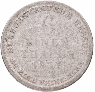 купить Германия, Гессен-Кассель 1\6 талера 1837