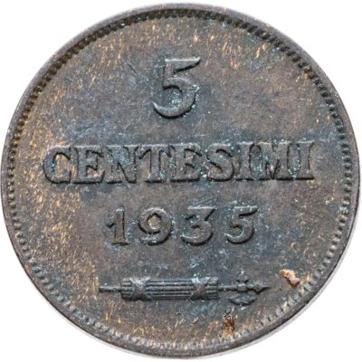 купить Сан-Марино 5 чентезимо (centesimi) 1935