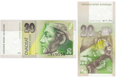 купить Словакия 20 крон 2001 год Р20е