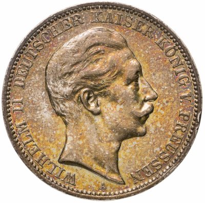 купить Германия (Империя) 3 марки (mark) 1909 A Пруссия