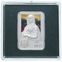 купить Андорра 10 динар 2008 "Леонардо да Винчи"