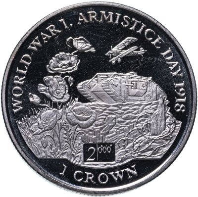 купить Остров Мэн 1 крона (crown) 1999 80 лет Дню перемирия
