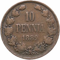 Купить 10 пенни 1889