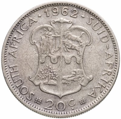 купить ЮАР 20 центов (cents) 1962