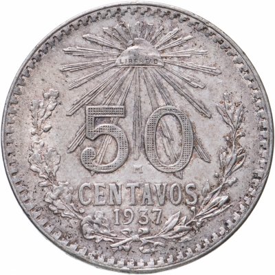 купить Мексика 50 сентаво (centavos) 1937