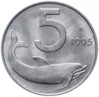 Купить Италия 5 лир 1995