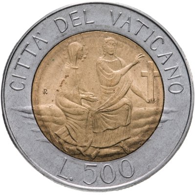 купить Ватикан 500 лир (lire) 1986