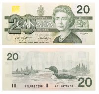 купить Канада 20 долларов 1991 Pick 97d
