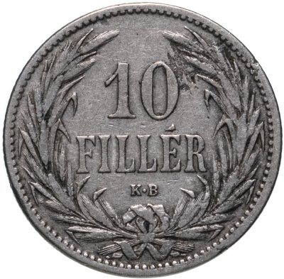 купить Венгрия 10 филлеров (filler) 1894